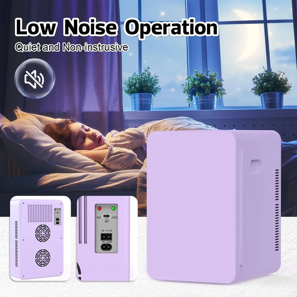 Advwin 22L Compact Mini Fridge Cooler and Warmer - Purple