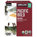 Kirkland Signature Organic Pacific Bold Dark Roast Coffee K-Cup Pods, 120-Count