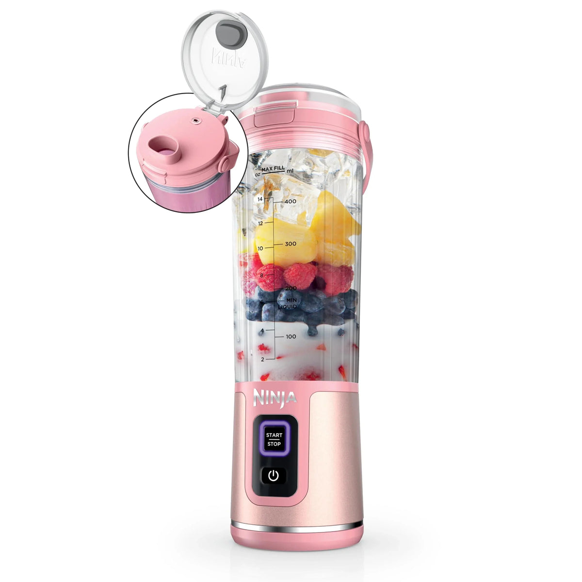 Ninja Blast Portable Personal Blender, Cordless, 18 oz, Metallic Purple - BC151PL
