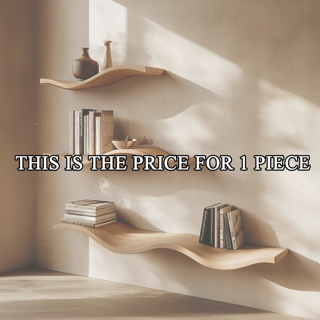 Custom Wood Floating Shelves Living Room New Year Home Decor - view 5