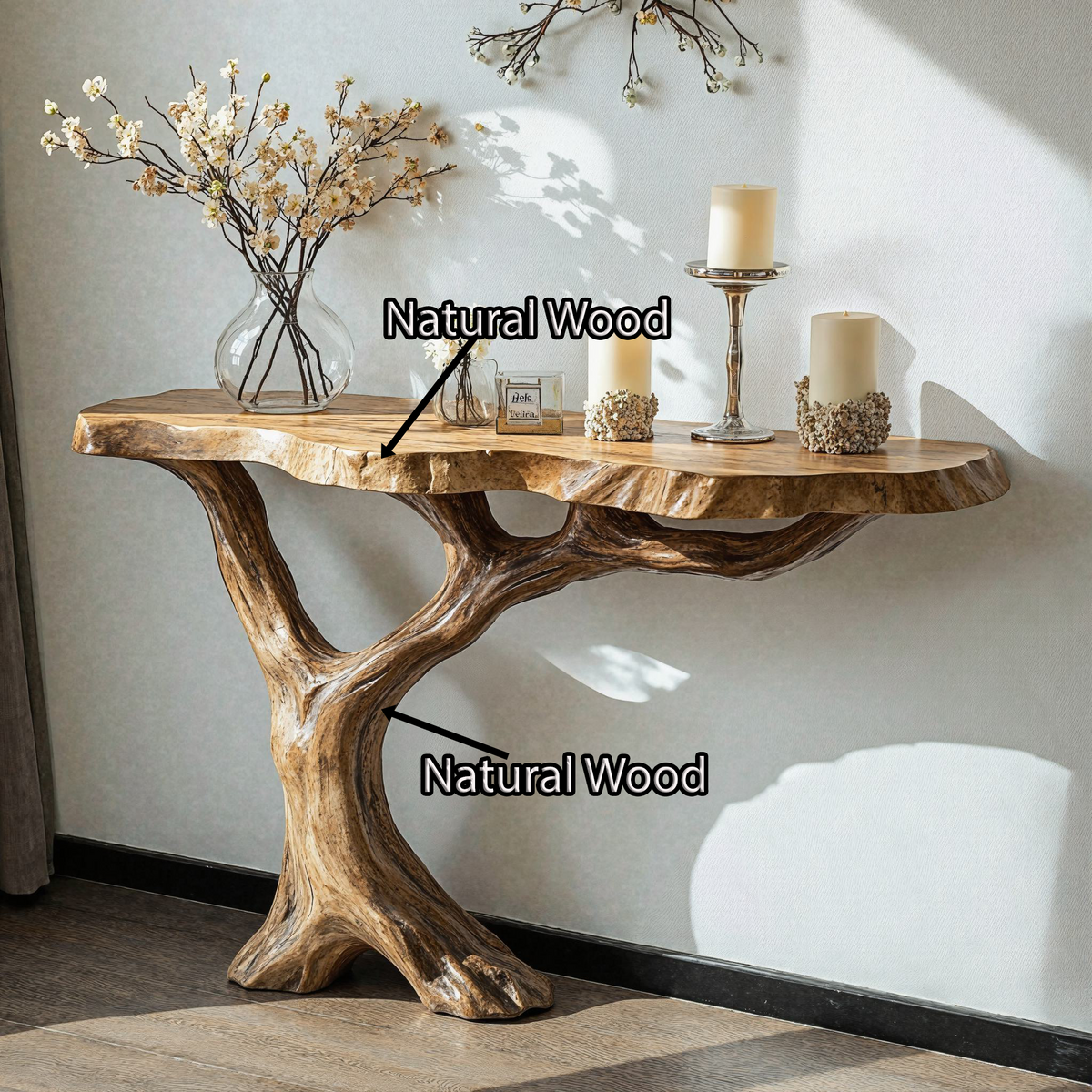 Farmhouse Console Table For Cozy Hallway Decor - view 6