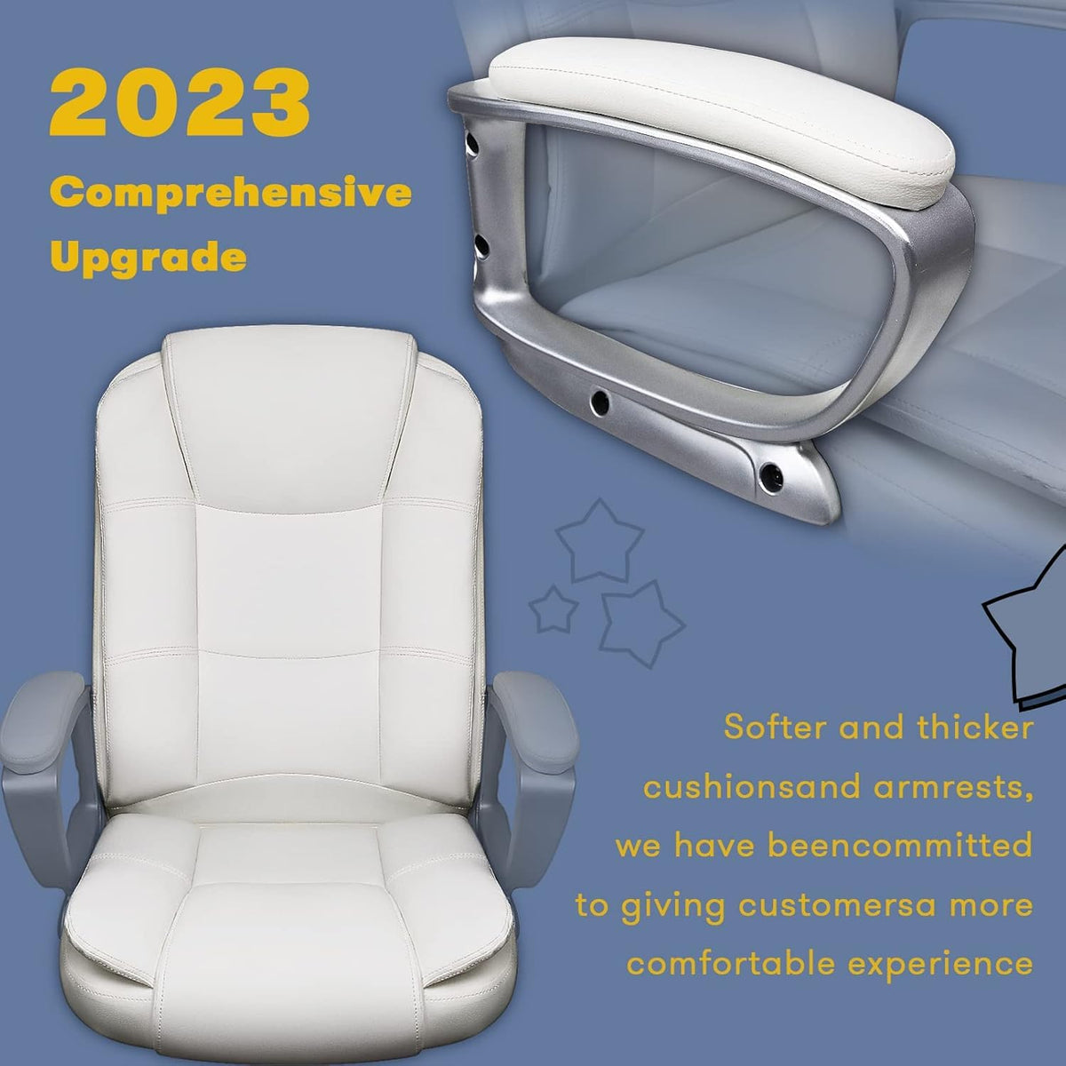 400 LBS Big And Tall Heavy Duty Ergonomic High-Back Office Chair
