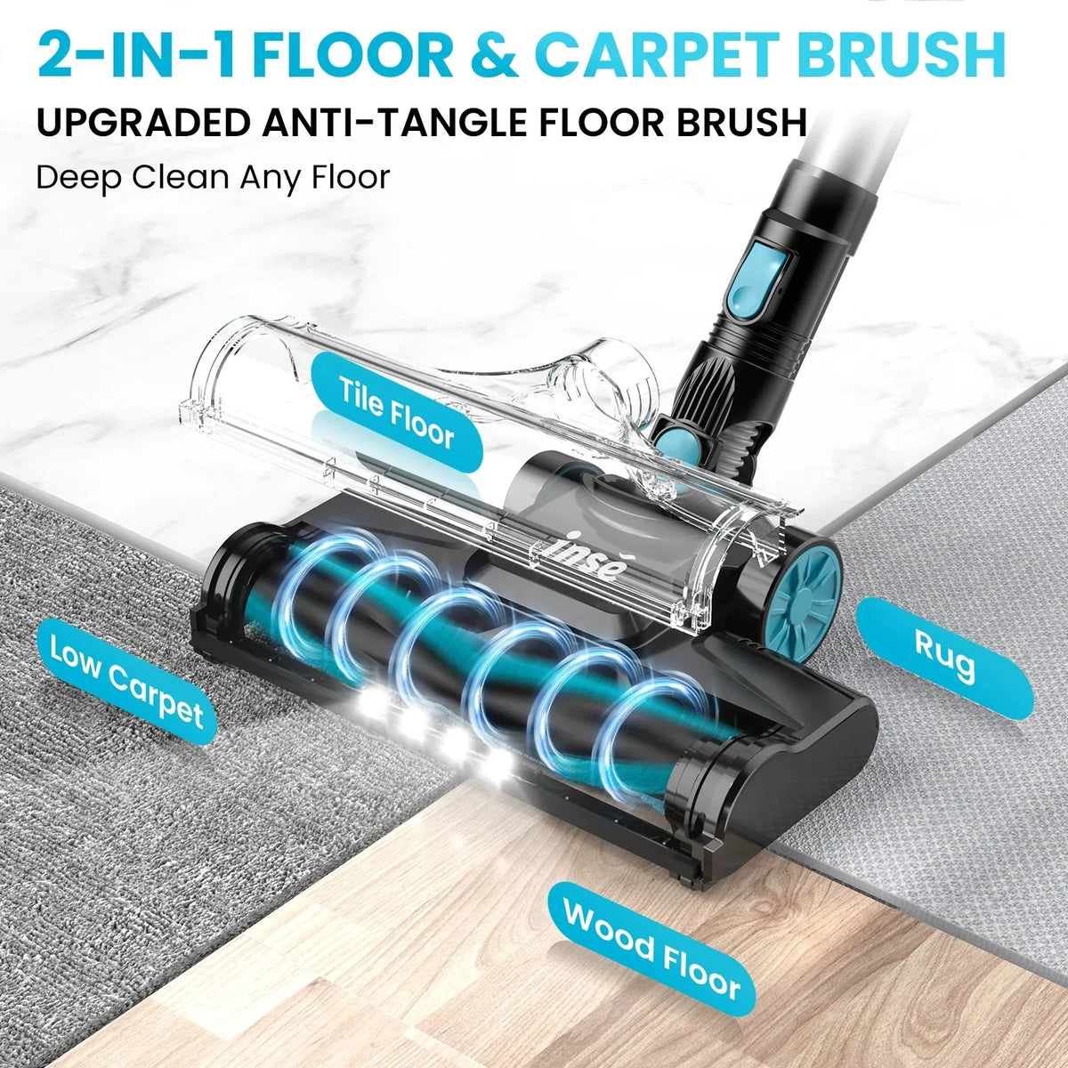 INSE 6-in-1 Cordless Stick Vacuum - V770