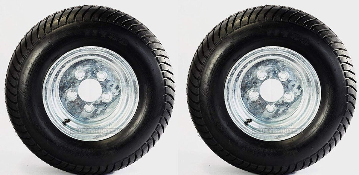 205/65-10 Trailer Tire With 5 Lug 4.5 inch Bolt Pattern, Load Range E, 1535 lbs Capacity