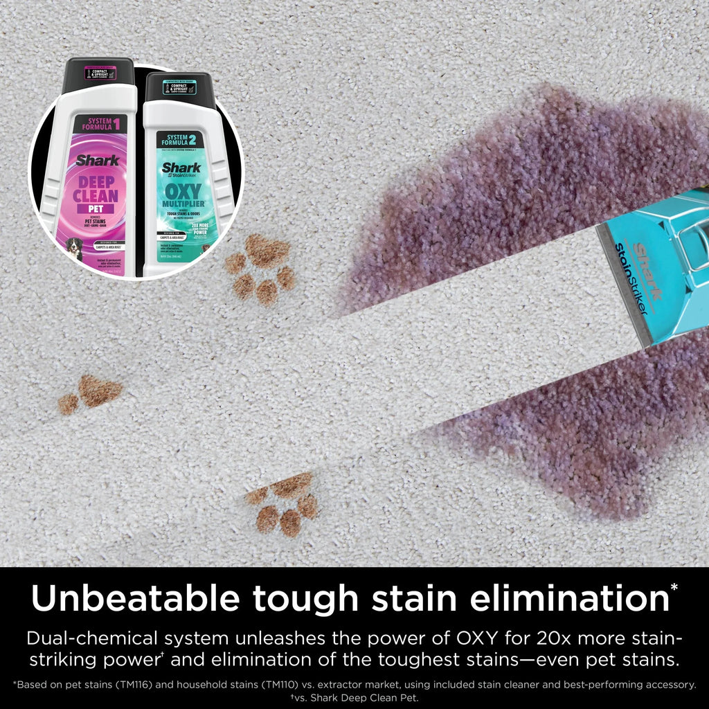 Shark CarpetXpert 2-in-1 Upright Deep Carpet Cleaner With HairPro StainStriker Technology, Gray - EX300