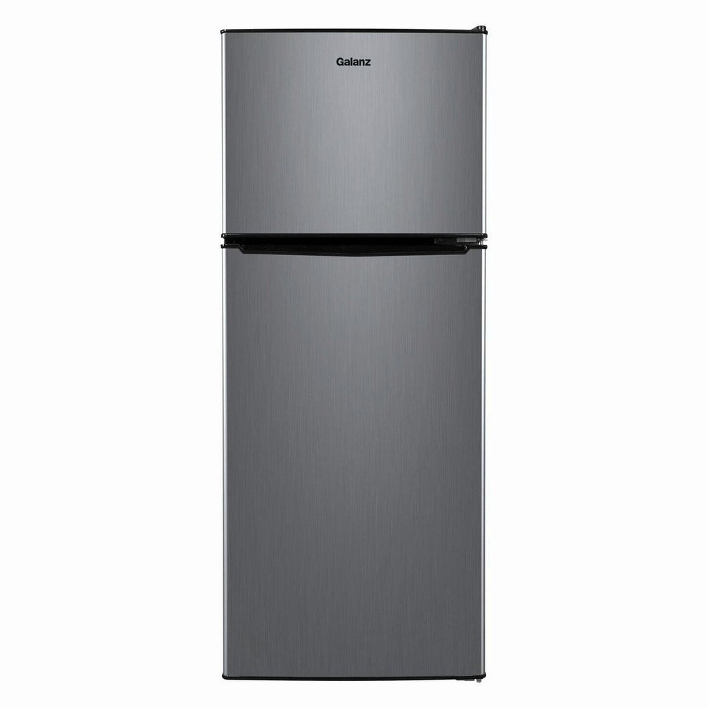Galanz 4.6 Cu Ft Two Door Mini Refrigerator With Freezer, Stainless Steel - GL46TS5E