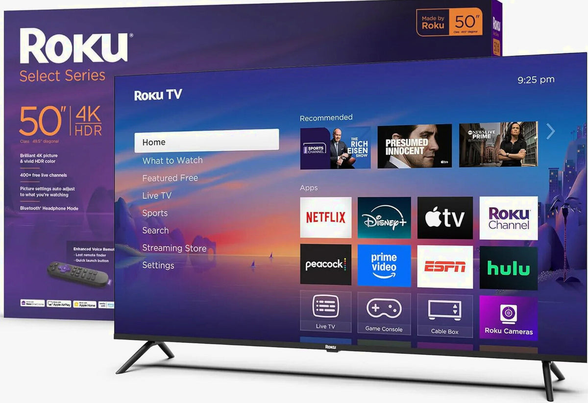 Roku 50in Select Series 4K HDR Smart TV With Voice Remote