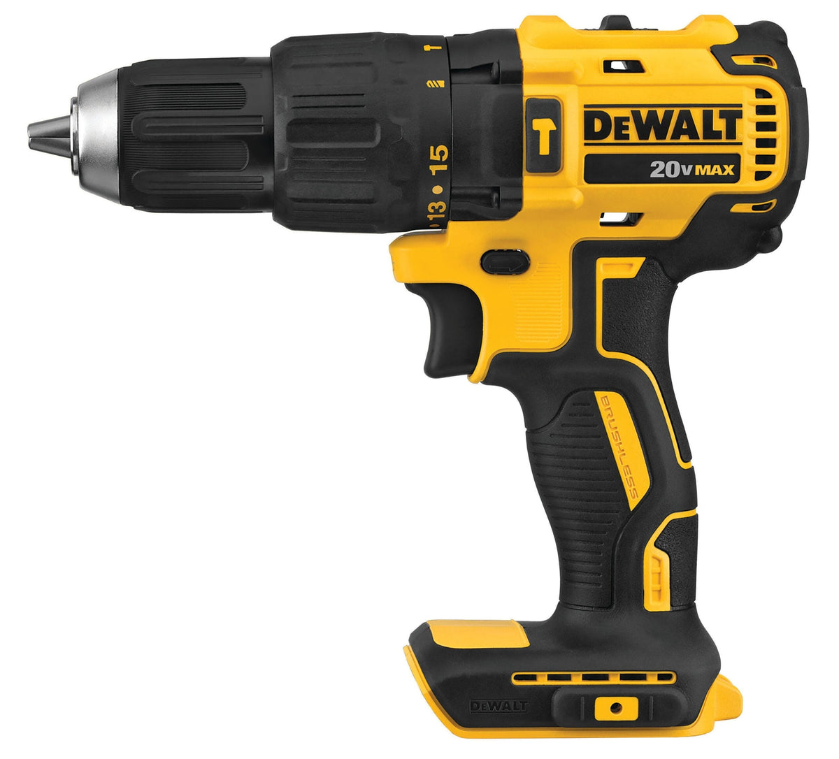 20V MAX Brushless Cordless Hammer Drill/Driver, 1/2-in, Variable Speed - Tool Only