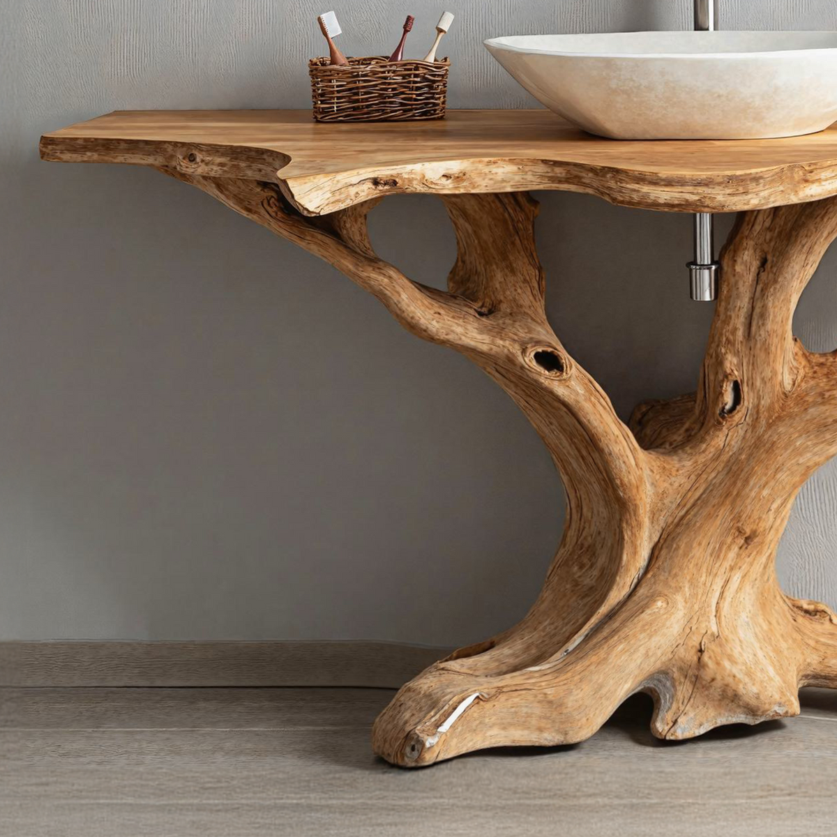 Custom Handcrafted Bathroom Vanity For Stylish Interiors