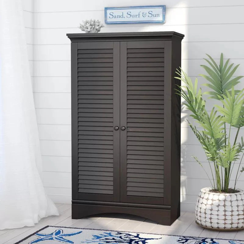 Bredevoort Manufactured Wood Armoire - 61 in H x 35.5 in W x 16.75 in D