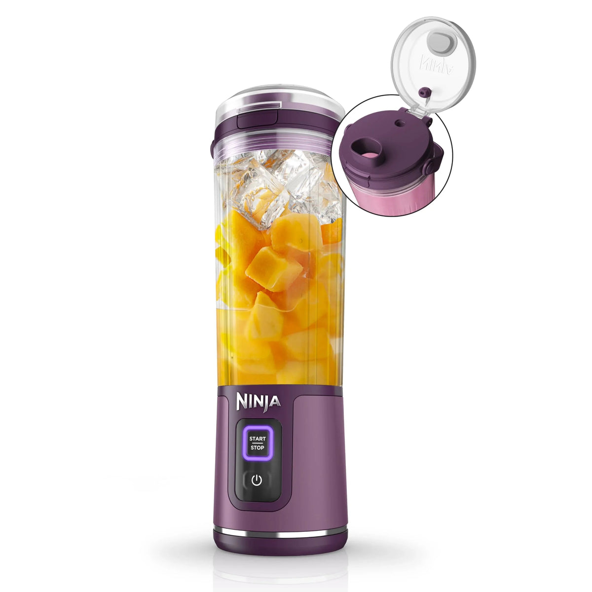 Ninja Blast Portable Personal Blender, Cordless, 18 oz, Metallic Purple - BC151PL