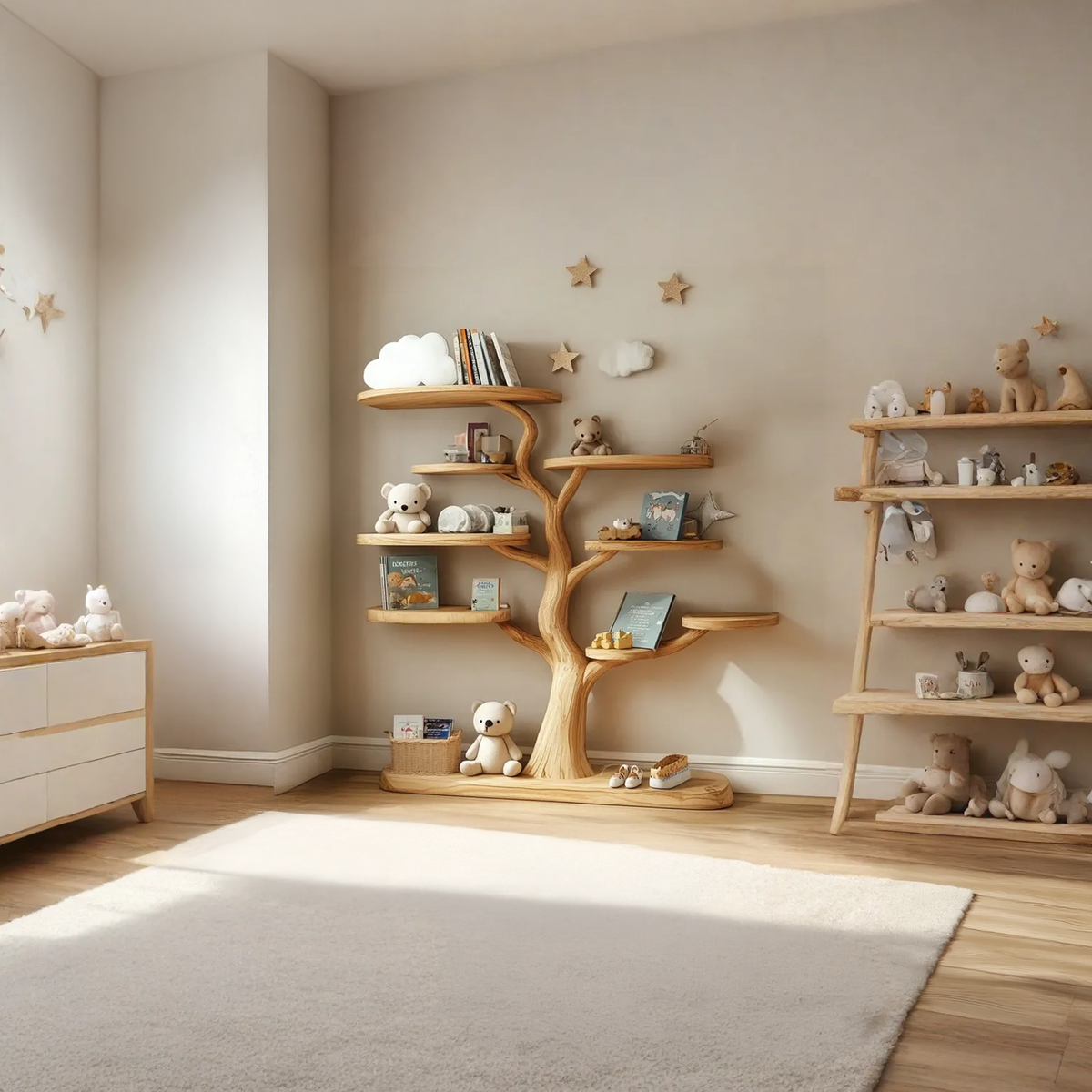 Baby Room Decoration Tree Shelf Handmade Bedroom Decoration Gift - view 2