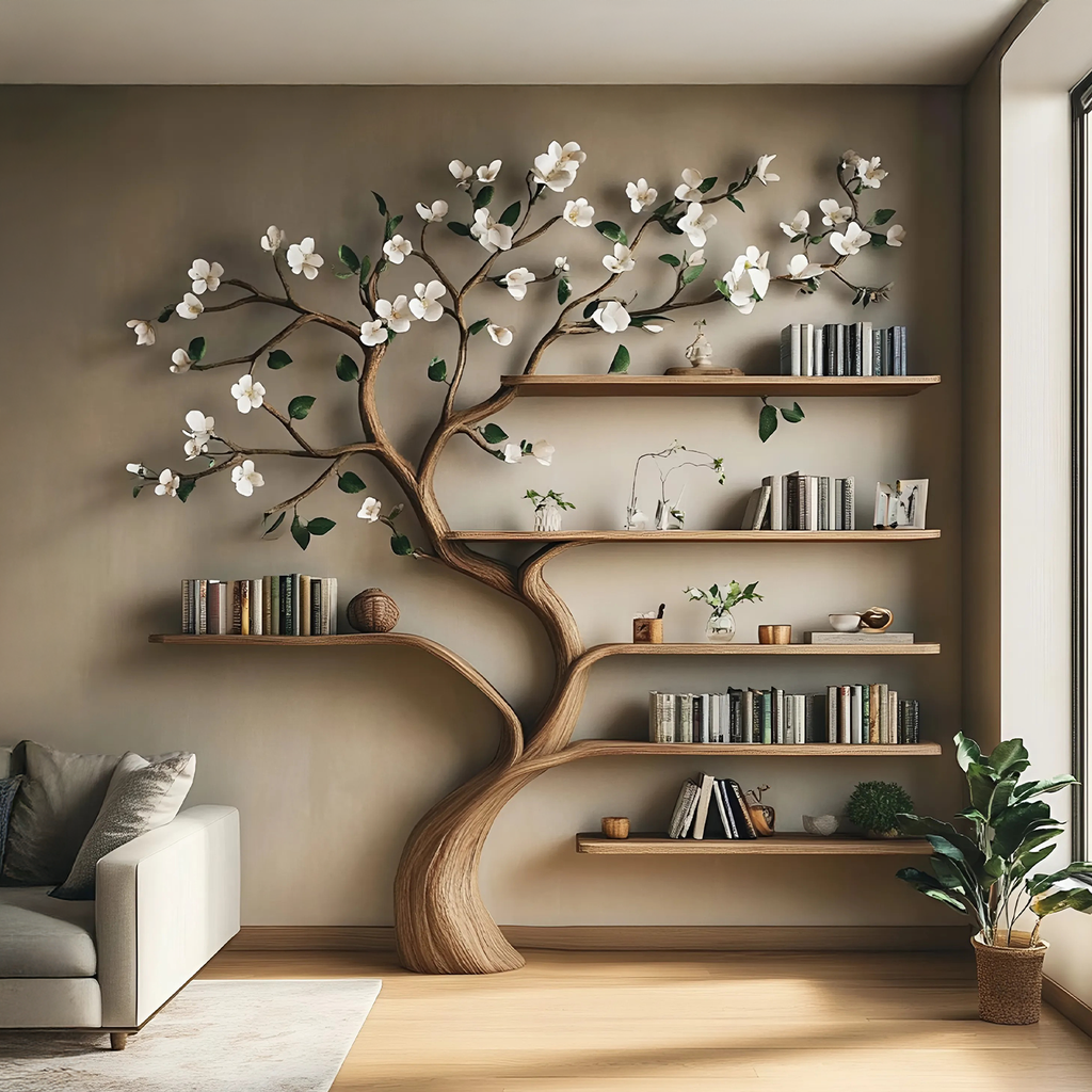Bookcase Corner Shelf Shelves Gift Her - view 3