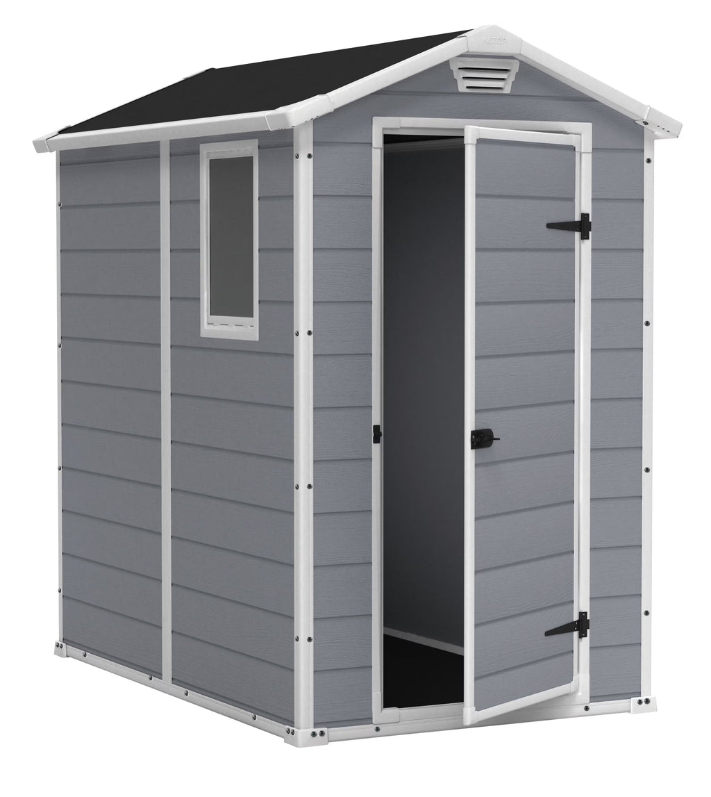 Keter Manor DD 6 X 8 Foot Outdoor Storage Shed, Grey - 213413
