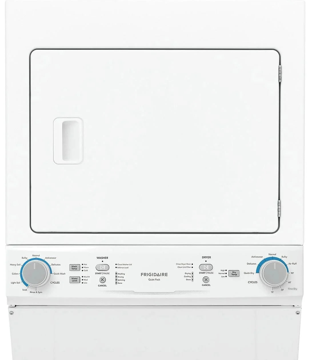 Frigidaire Electric Washer And Dryer, 5.5 Cu. Ft., White, 120 V