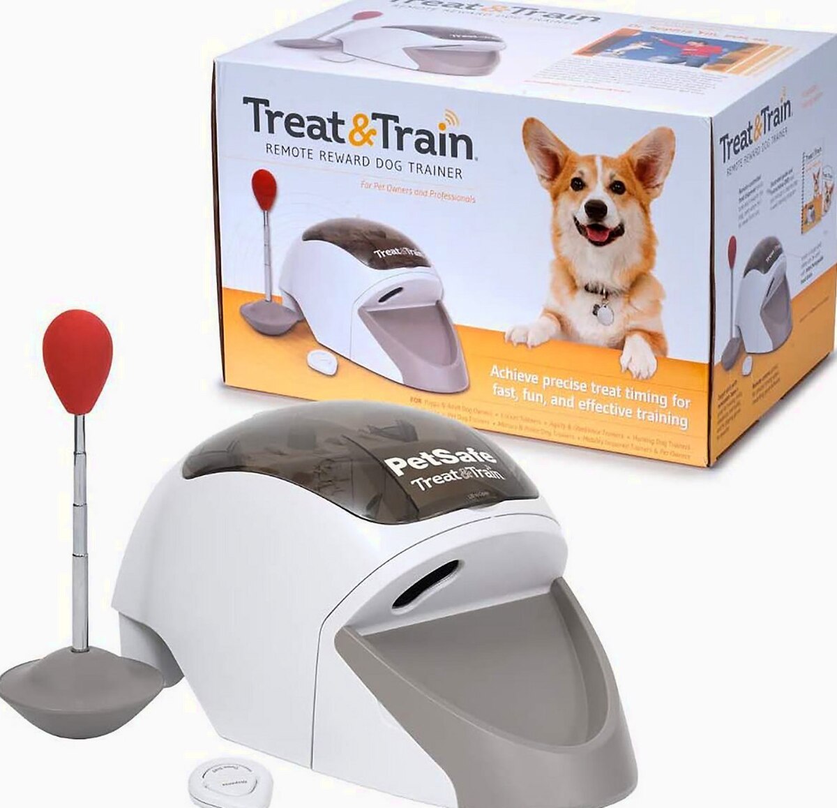 PetSafe Treat & Train Remote Treat Dispensing Dog Training System With Remote And Target Wand
