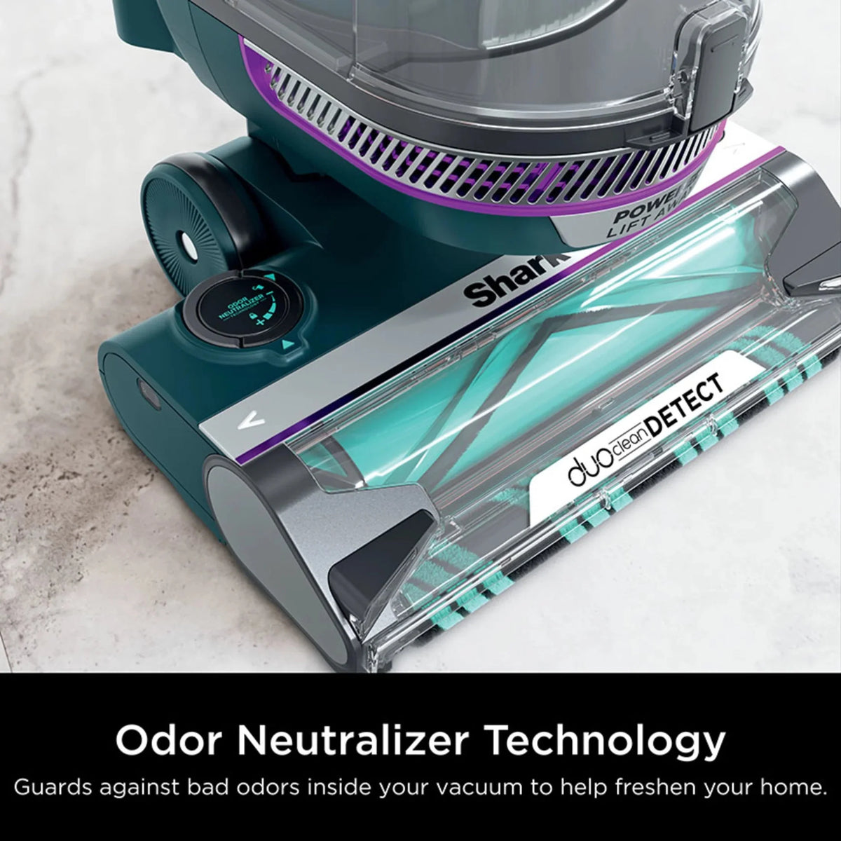 Shark POWERDETECT Upright Vacuum With DuoClean Detect, Black/Teal - AZ4000