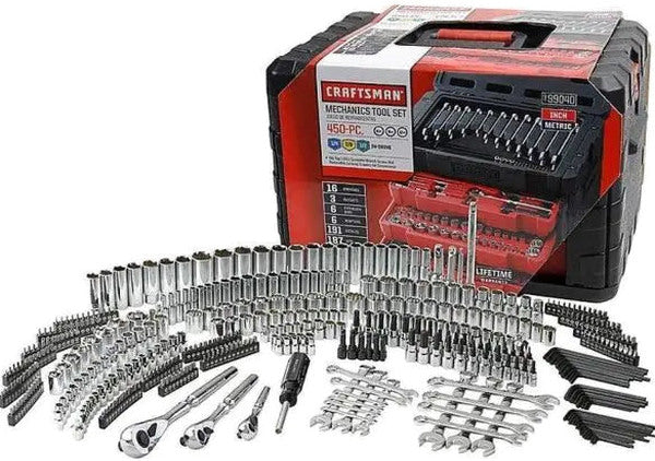 Craftsman Professional Mechanics Tool Kit, 450-Piece, Chrome - 50450