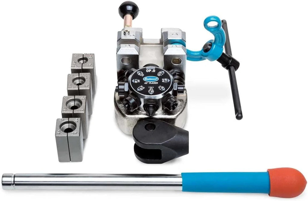 Eastwood 45 Degree Single, Double And Bubble Brake Tubing Flaring Tool Kit With 4 Split Dies - 25304