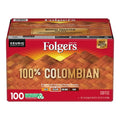 Folgers 100% Colombian Medium Dark Roast Coffee K-Cups, 100 Count - Keurig Compatible