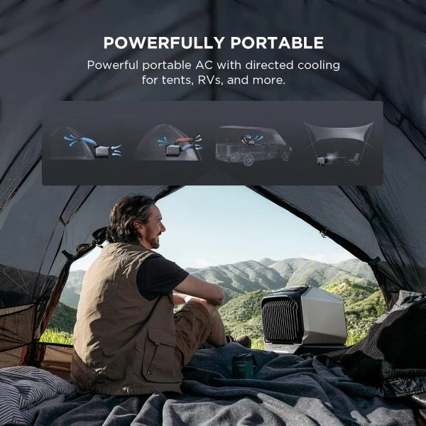 ECOFLOW WAVE 2 Portable Outdoor Air Conditioner With Heater, 1800W, 6K BTU - SAK84173