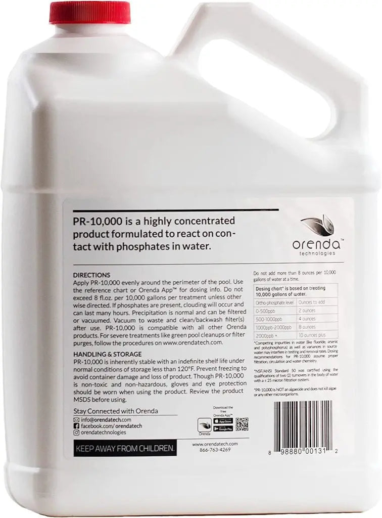 Orenda Technologies Phosphate Remover Concentrate, 1 Gallon - PR-10000