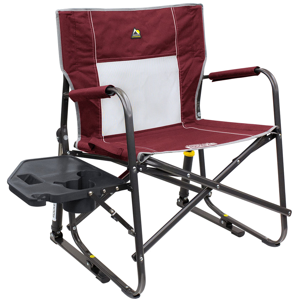 GCI Outdoor Freestyle Rocker XL Folding Rocking Chair With Side Table - Freestyle Rocker XL