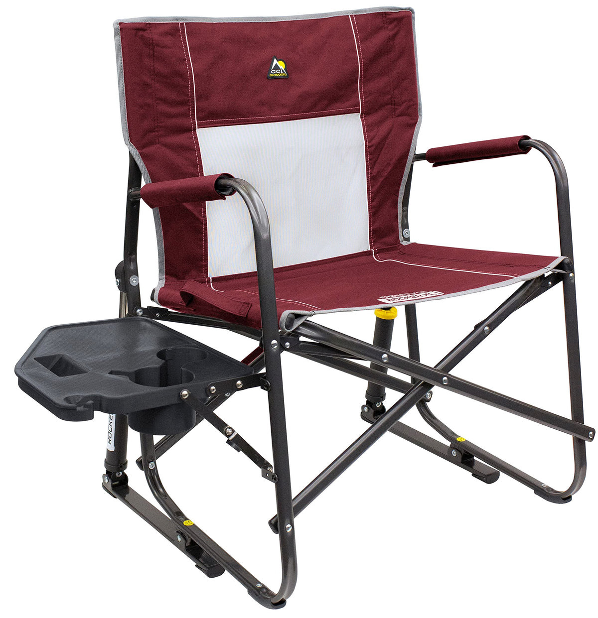GCI Outdoor Freestyle Rocker XL Folding Rocking Chair With Side Table - Freestyle Rocker XL
