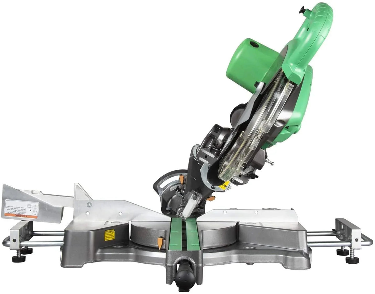Metabo HPT 10-Inch Sliding Dual Compound Miter Saw, 12 Amp, Double Bevel - C10FSHS