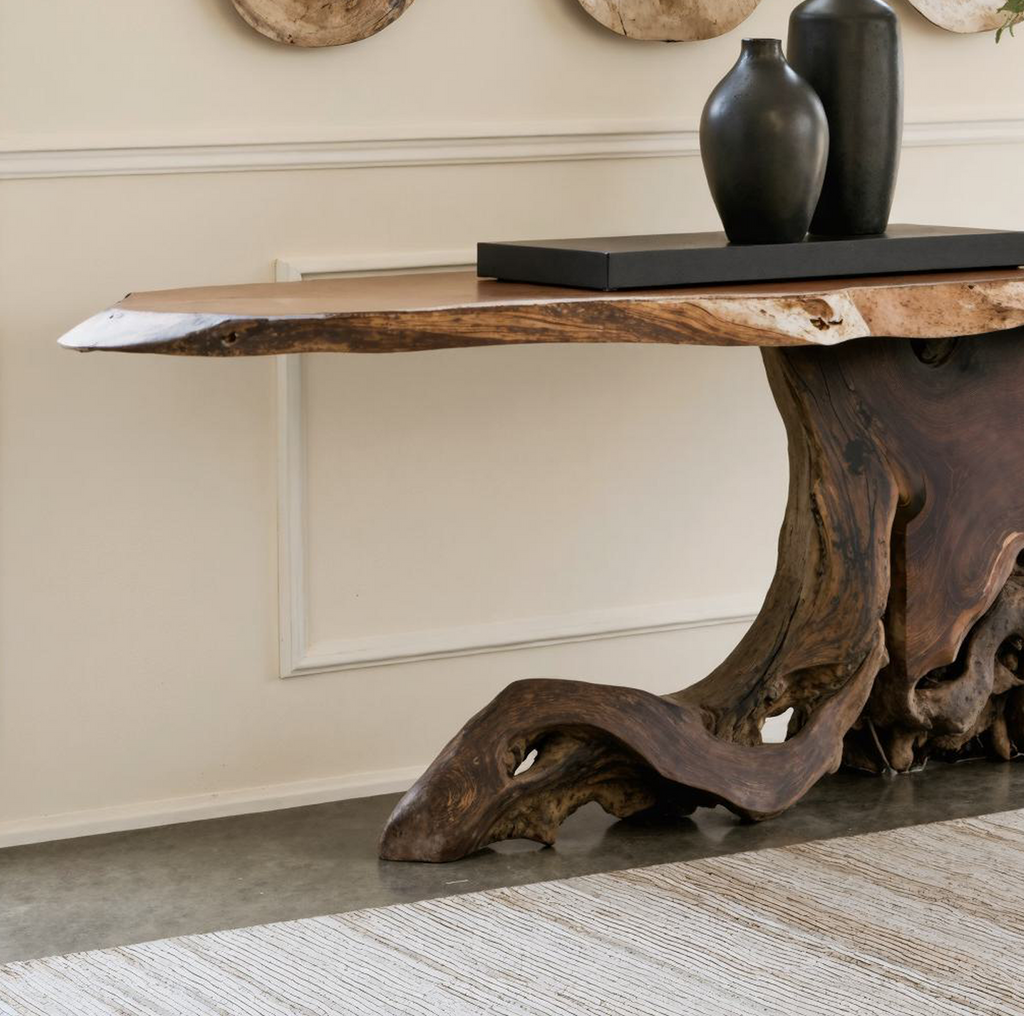 Cantilevered Console Table Unique Decor
