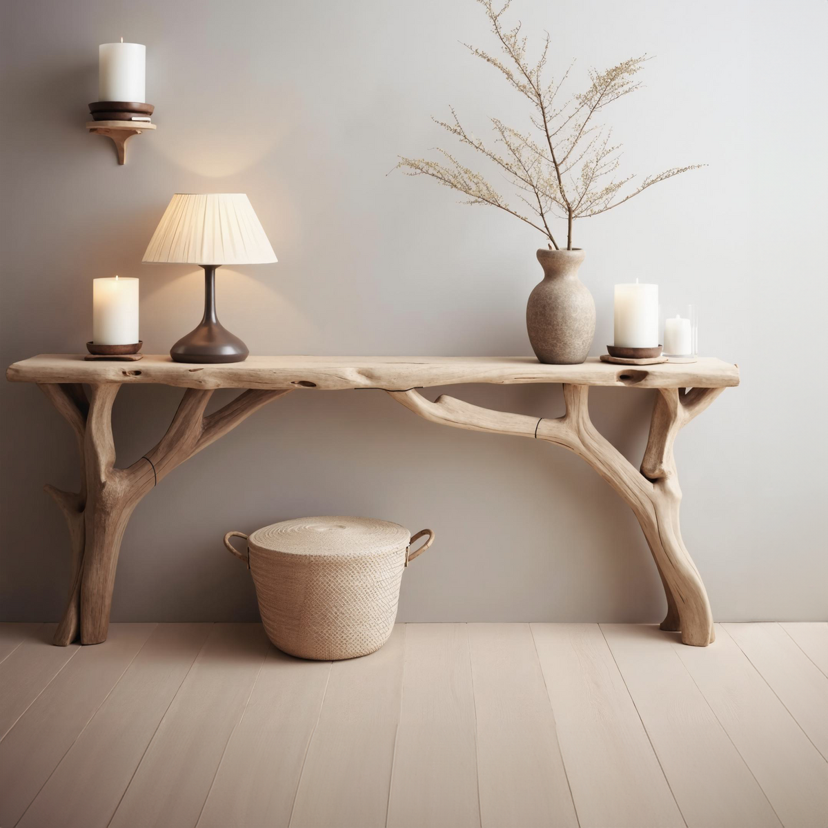 Decorative Wooden Entryway Table Handcarfted Table - view 3