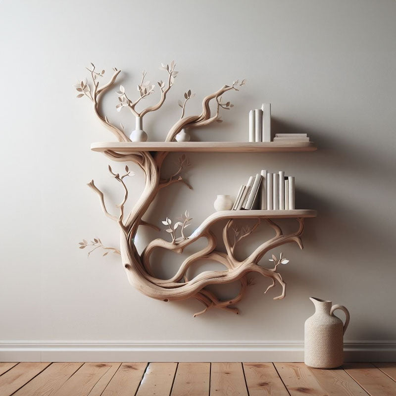 Cozy Tree Branch Driftwood Floating Shelf Wall Mount - view 3