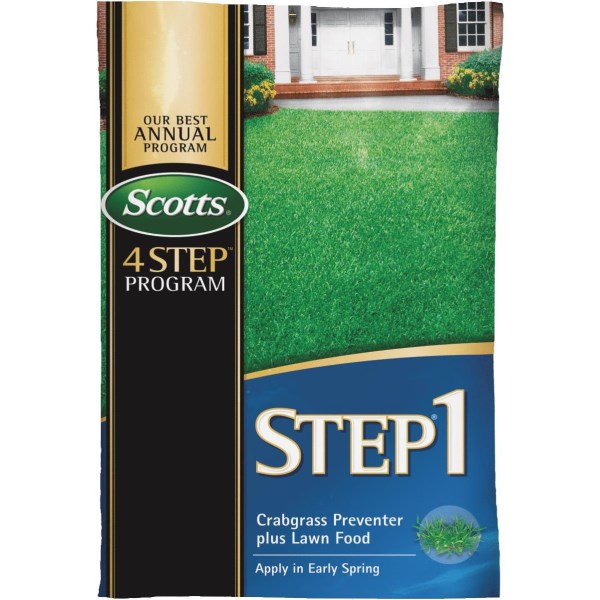 Scotts Lawn Fertilizer With Crabgrass Preventer, 13.46 Lb., 5000 Sq. Ft., 28-0-7 - 4-Step Program Step 1