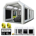FLAPKWAN Inflatable Paint Booth 30X20X13FT With 1100W+950W Blowers