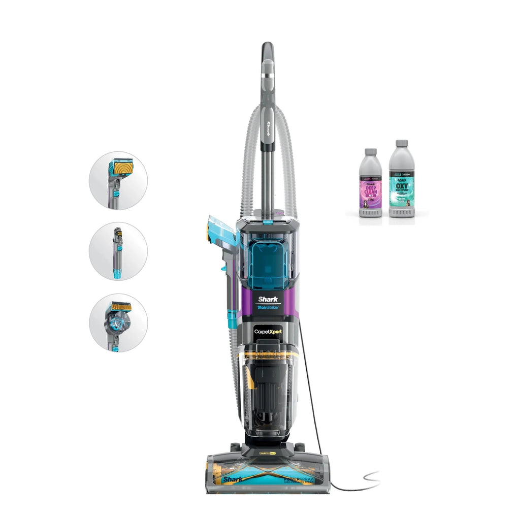 Shark CarpetXpert 2-in-1 Upright Deep Carpet Cleaner With HairPro StainStriker Technology, Gray - EX300