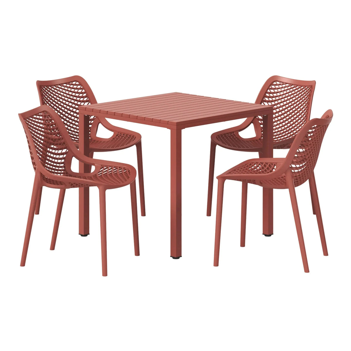 WestinTrends 5-Piece Outdoor Patio Dining Set, Olive Green - Playa