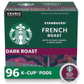 Starbucks French Roast Dark Roast Arabica K-Cup Coffee Pods, 96 Count
