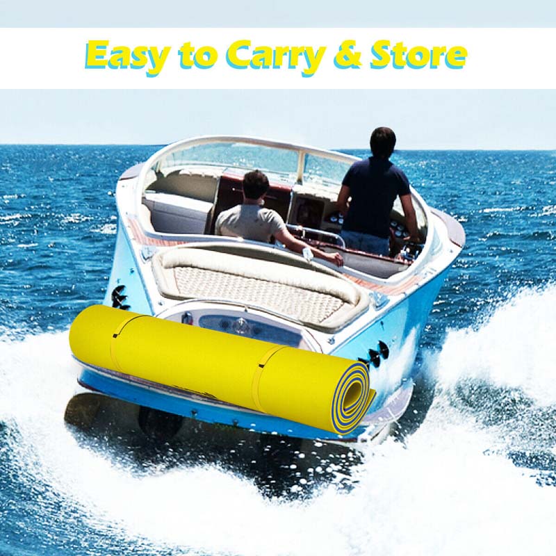 Floating Water Pad, 9 x 6 ft, 3-Layer XPE Foam