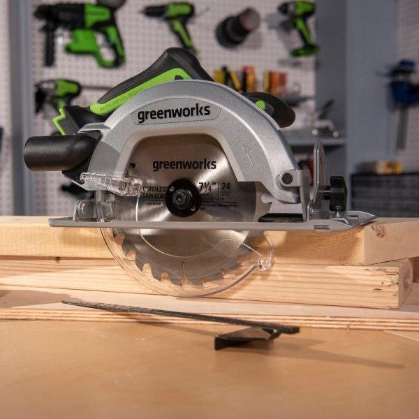 24V Brushless 7-1/4 in Cordless Circular Saw, Bare Tool - Variable Speed
