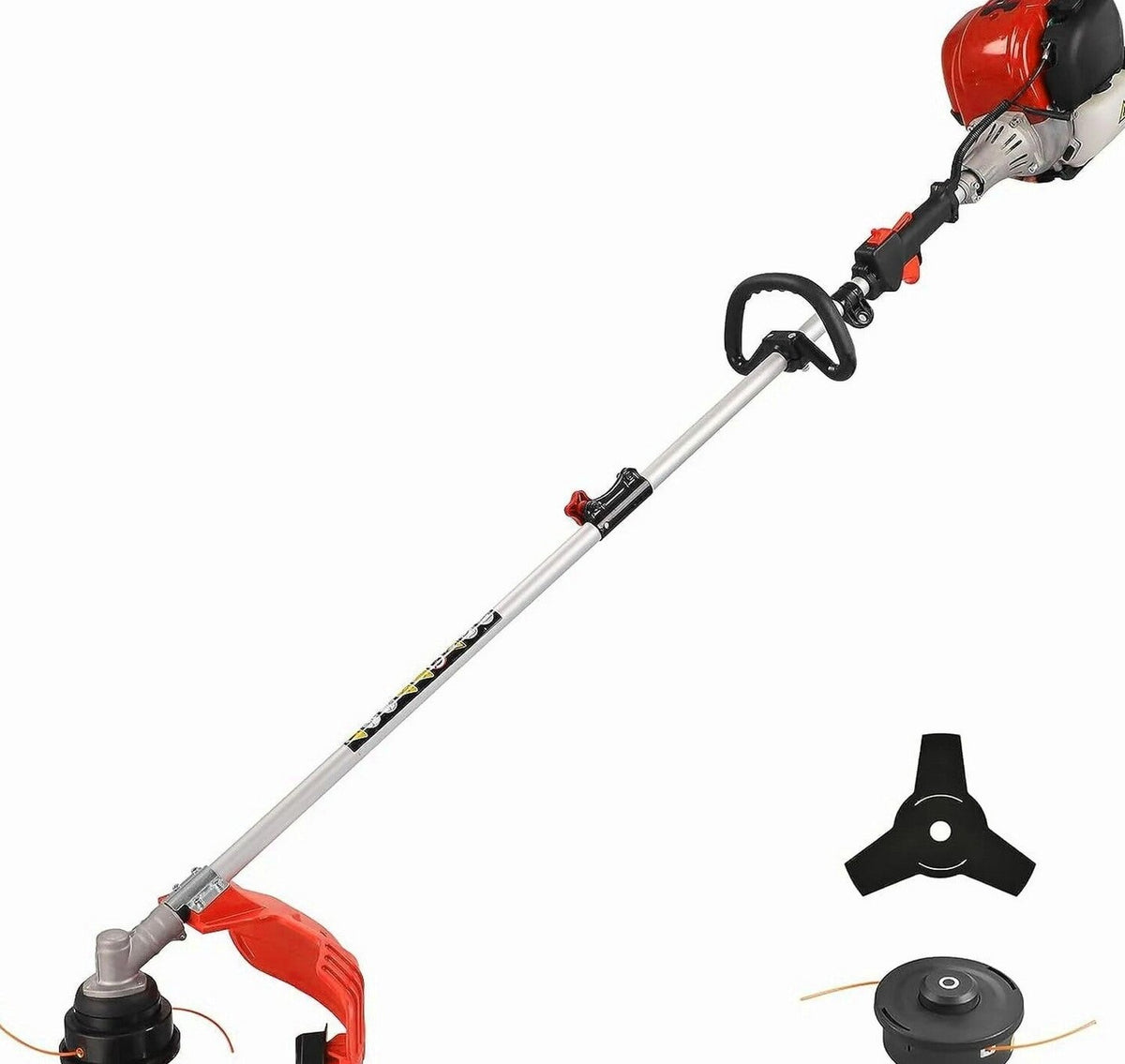 PowerSmart 4-Cycle 31cc 15lb Straight Shaft Gas String Trimmer And Brush Cutter