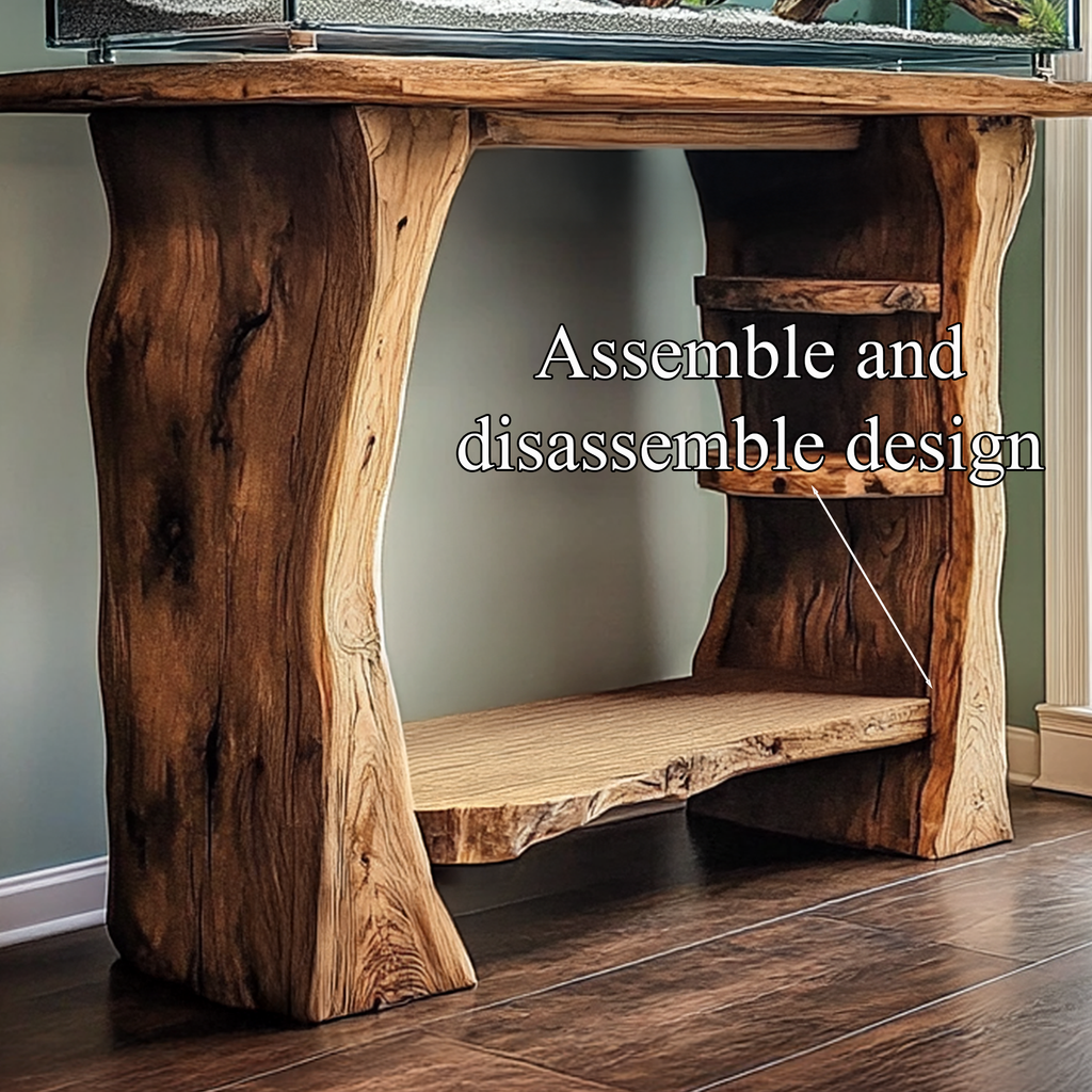 Custom Fish Tank Live Edge Aquarium Decor Living Room Gift - view 4
