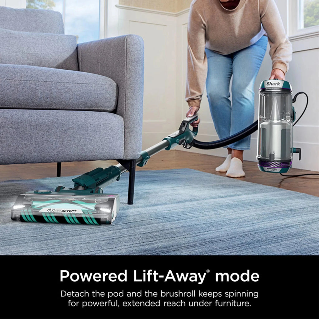 Shark POWERDETECT Upright Vacuum With DuoClean Detect, Black/Teal - AZ4000