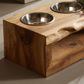 Farmhouse Dog Feeding Stand Rustic Dog Space