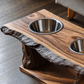 Farmhouse Dog Feeding Stand Kitchen Decor