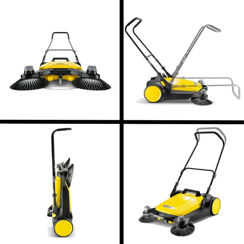 Karcher S 6 Twin Walk-Behind Push Sweeper, 10 Gallon Capacity, 33.9 in Sweeping Width - 1.766-461.0