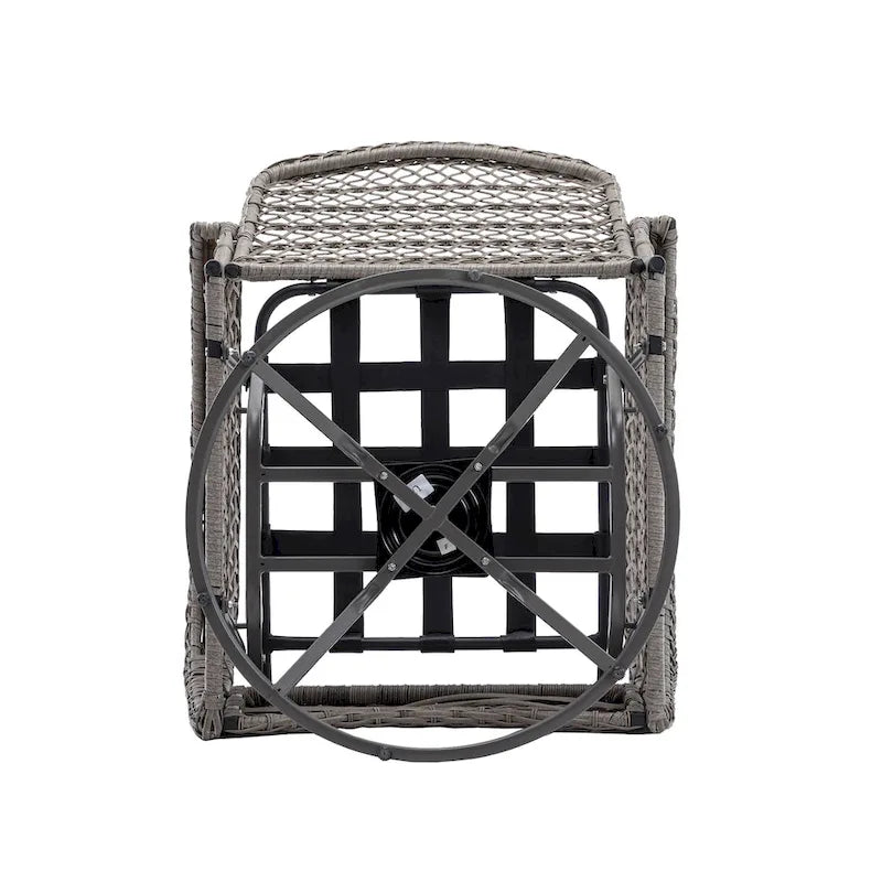 3-Piece Outdoor Swivel Rocker Patio Conversation Set - 360 Degree