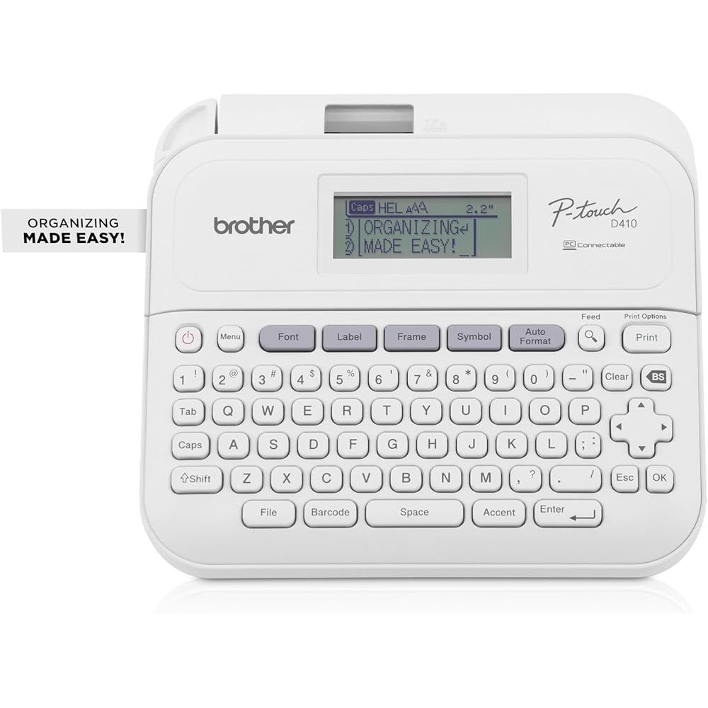 Home And Office Label Maker With QWERTY Keyboard And USB - PT-D410