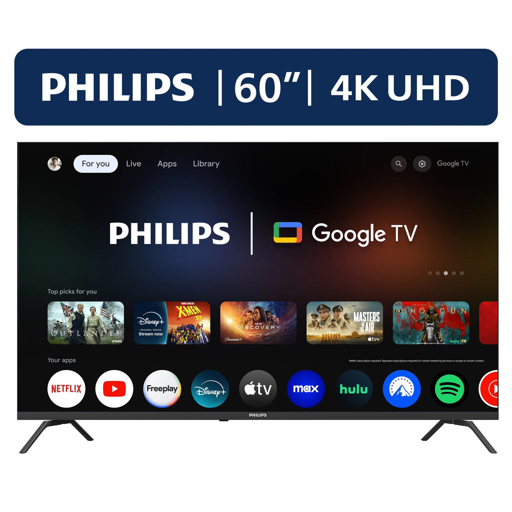 Philips 60 Class 4K Ultra HD Google Smart LED TV - 60PUL7555/F7