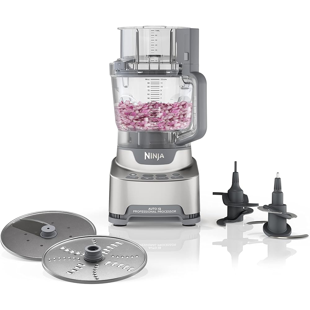 Ninja Professional XL 12-Cup Food Processor, 1200 Peak-Watts, Silver - NF701