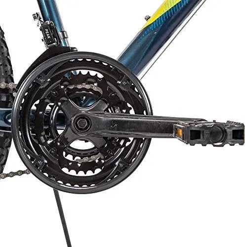 Huffy Hardtail Mountain Bike, Denim Blue, 26 Inch, 21-Speed - Stone Mountain
